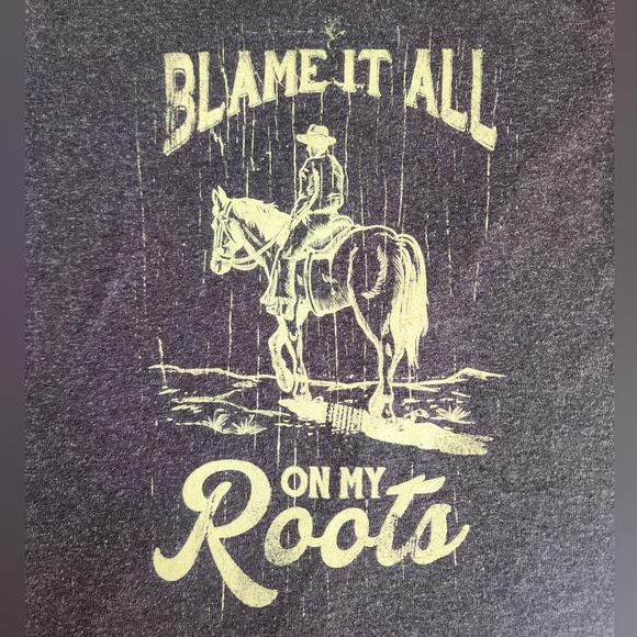 Cowboy toddler graphic tee 18m Blame it all on my roots - Picture 3 of 3